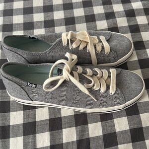 Keds Women's Striped Gray Sneakers